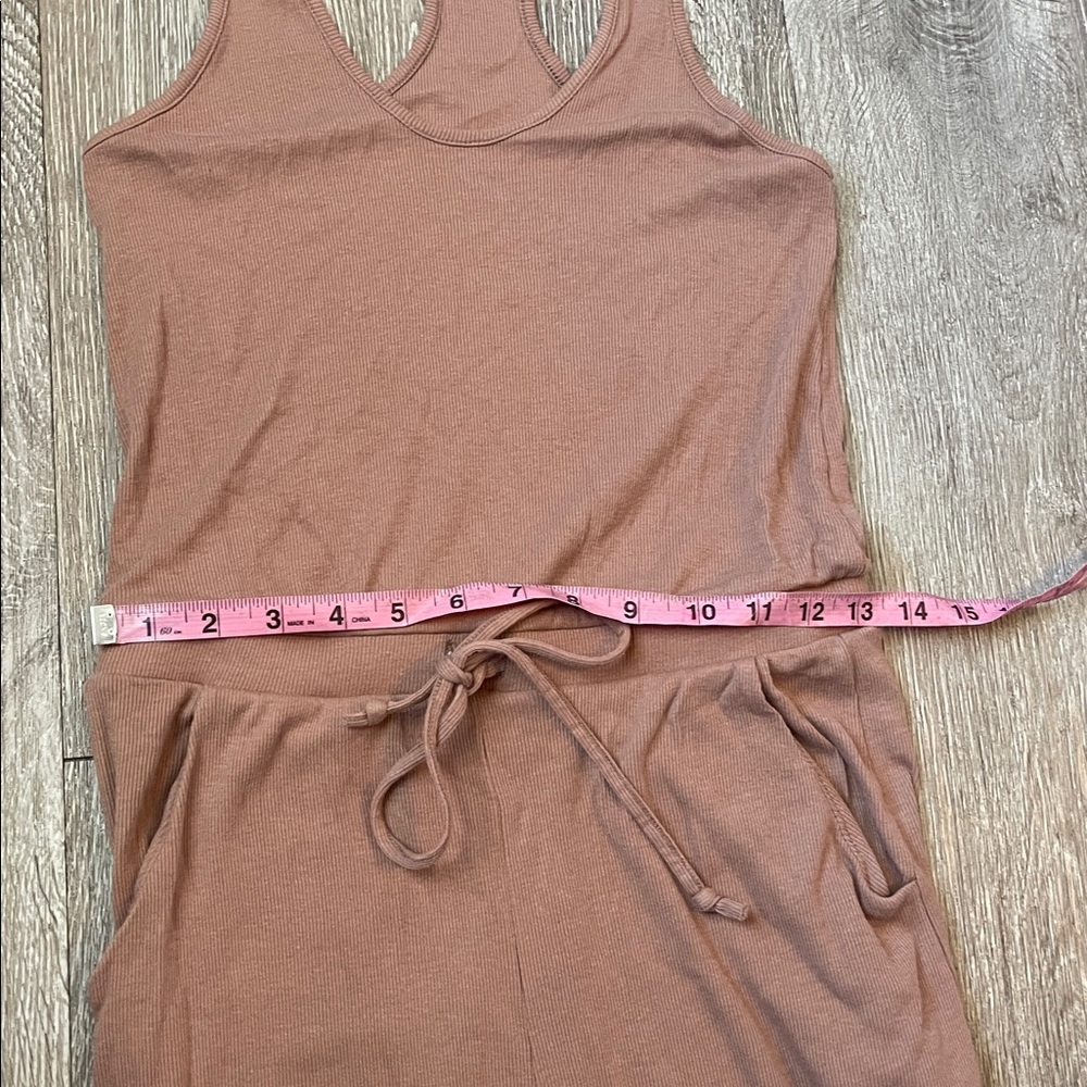 Commando Light Brown Jumpsuit Ribbed Stretchy Siz… - image 5